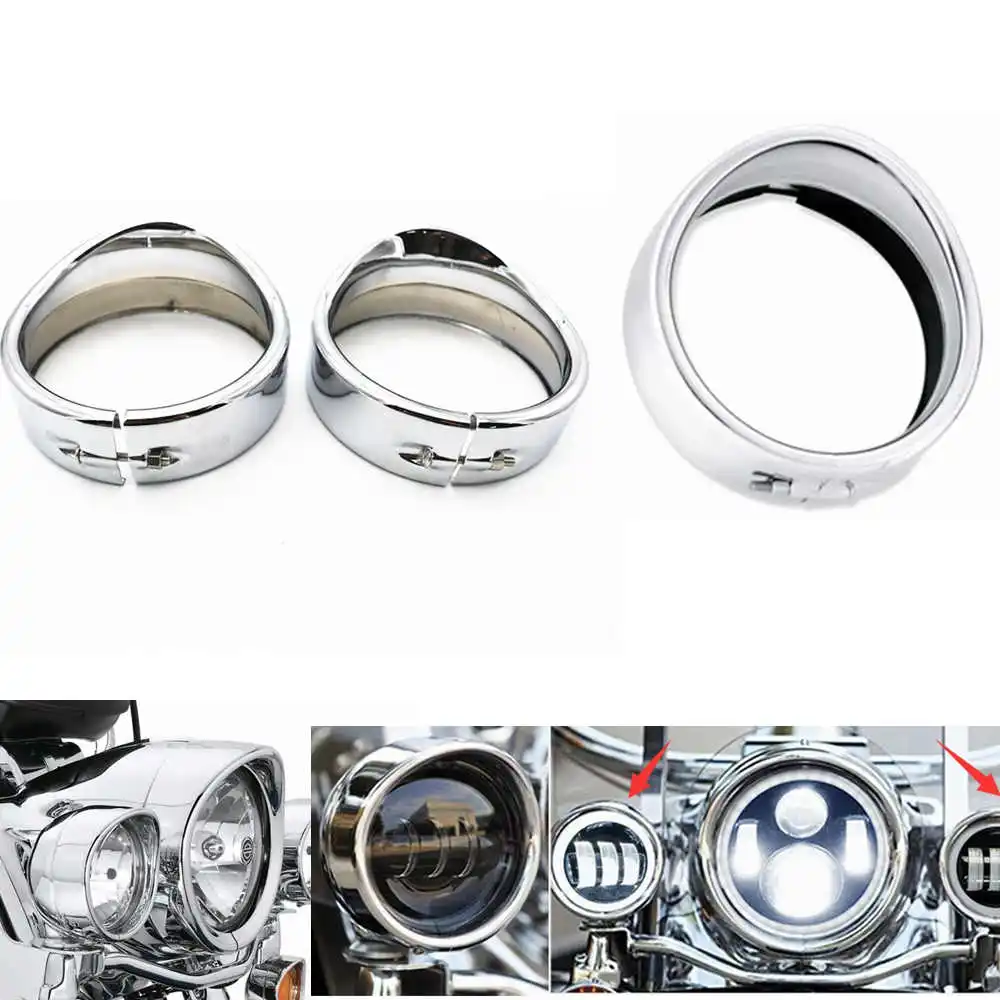 Аксессуары для мотоциклов Harley Softail Road King туристические хромированные 7 дюймов
