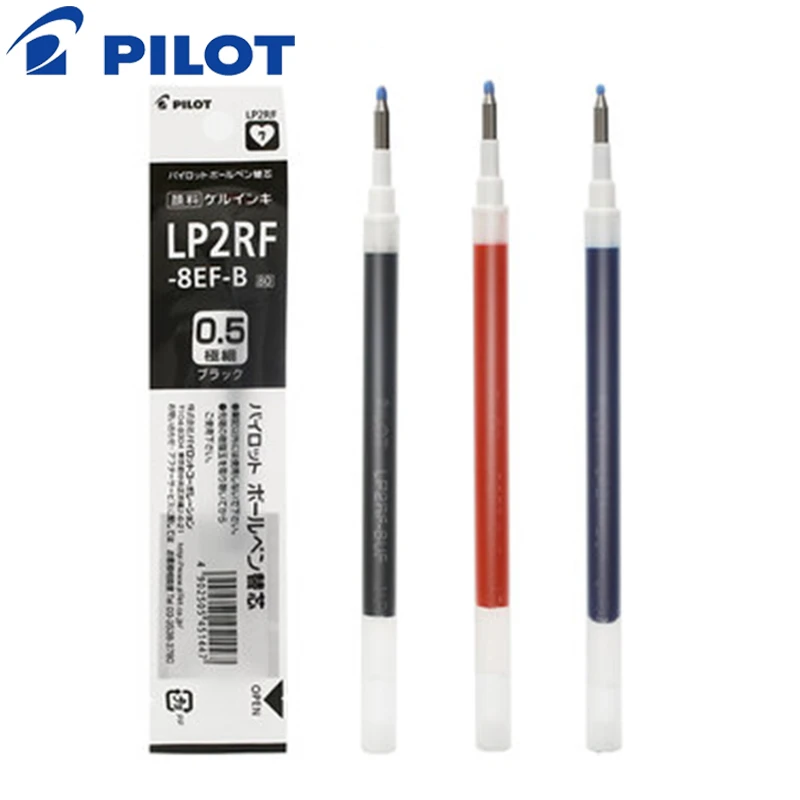 

Pilot Juice 12 Pieces Gel Pen Refills for 0.38mm/0.5mm Black/Blue/Red Writing Supplies LP2RF-8EF