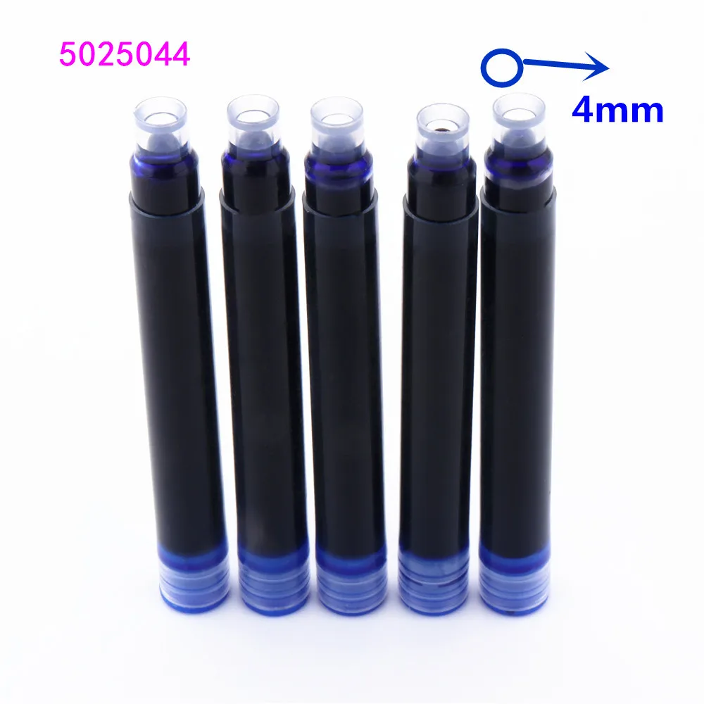 5pcs ink Blue Высокое качество 356 Красная деревянная школьная Студенческая офисная авторучка Новинка - Цвет: 5pcs ink Blue