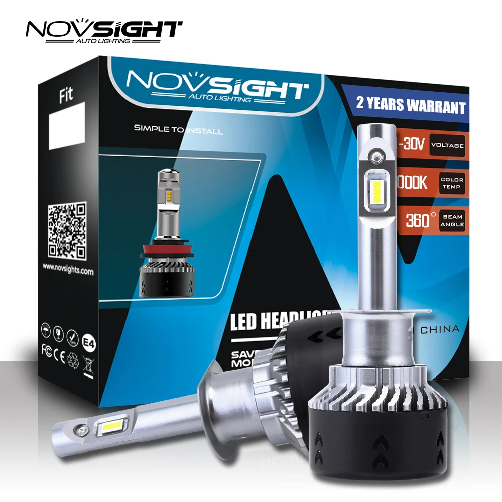 Светодиодный мини фонарь NOVSIGHT 2 шт. противотуманные фары для автомобиля