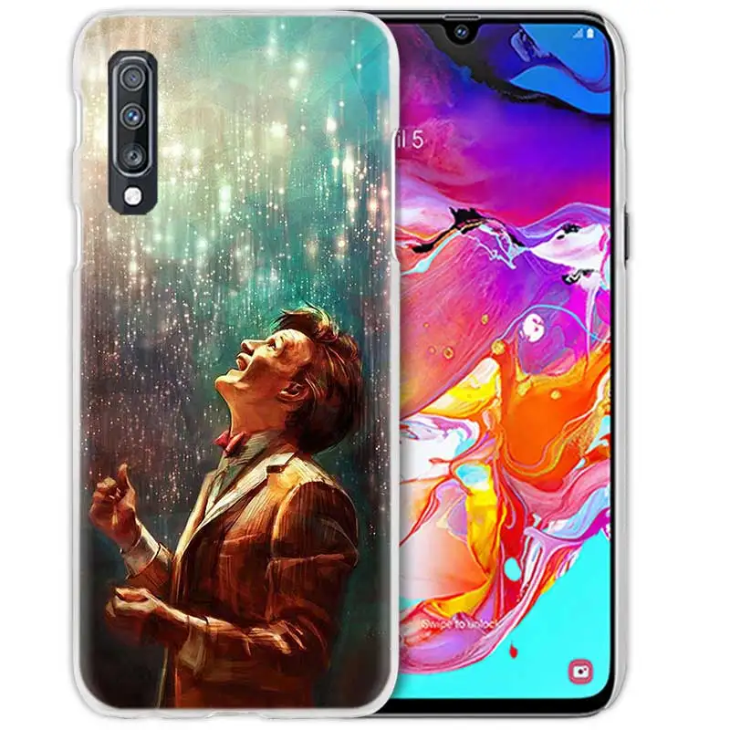 06 Box Доктор Кто чехол для samsung Galaxy A50 A70 A20e A40 A30 A20 A10 A8 A6 плюс A9 A7 Прозрачный жесткий чехол из ПК для телефона Ван Гог, Лидер продаж - Цвет: 06
