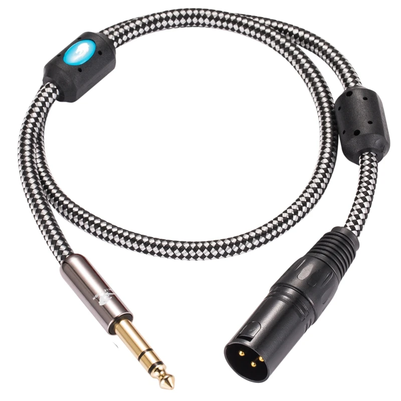 

Hifi Audio Cable Regular 3 Pin XLR to 1/4" TRS Jack for Microphone Mixer Stereo 6.35mm to XLR Balanced Cable 1M 2M 3M 5M 8M 10M