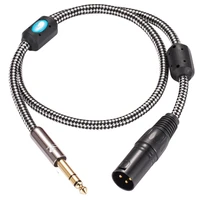 audiophile audio cable regular 3 pin xlr to 14%e2%80%9c trs jack for microphone mixer stereo 6 35mm to xlr balanced cable 1m 2m 3m 5m