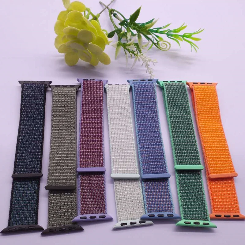 Спортивная петля для Apple watch Band 4 5 correa iwatch 3 2 1 42 мм 38 мм 44 мм 40 мм Apple watch ремешок браслет pulseira аксессуары