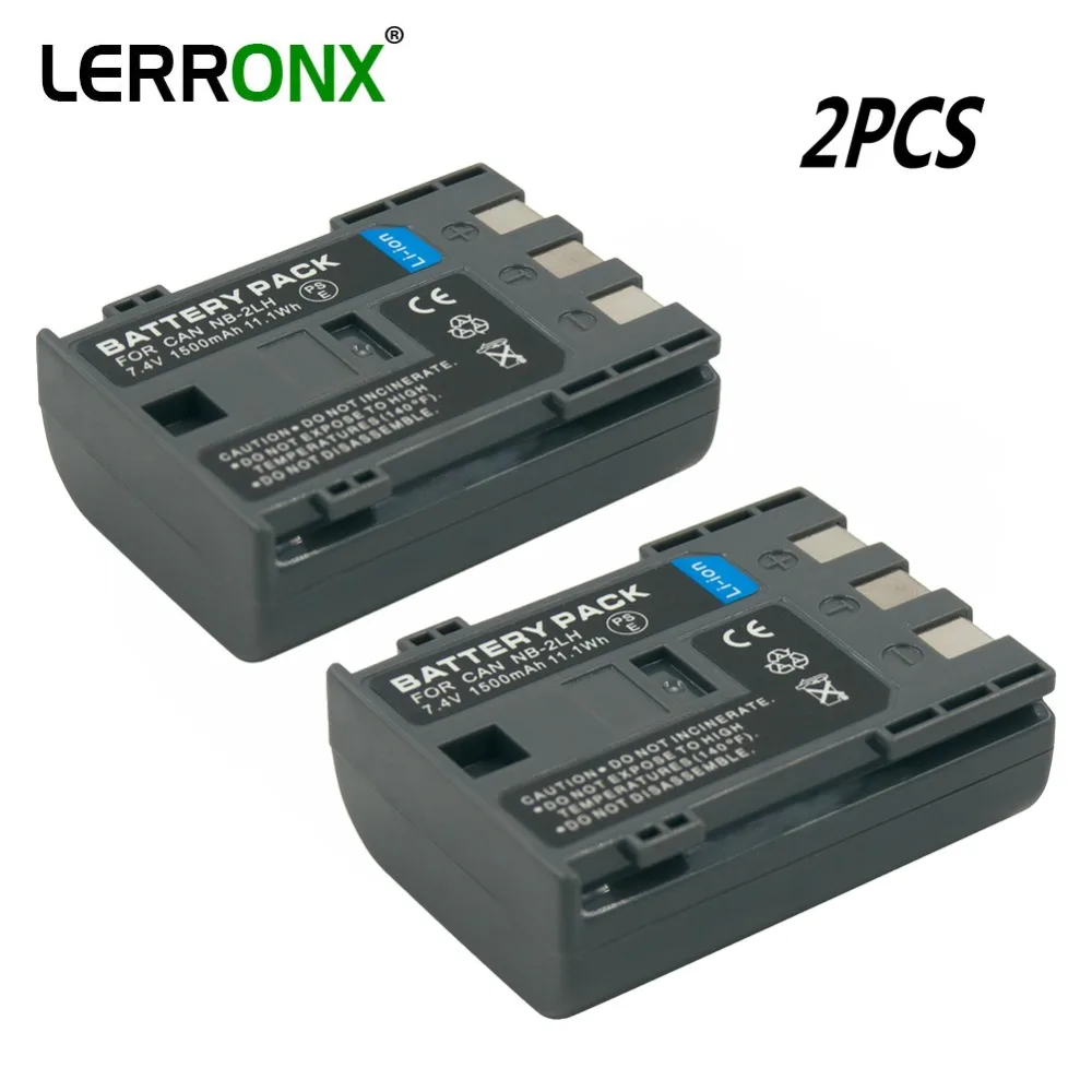 2 шт. NB2LH NB-2LH батарея для камеры 7 4 В 1.5Ah литий-ионная аккумуляторная Canon EOS 350D 400D ZR400