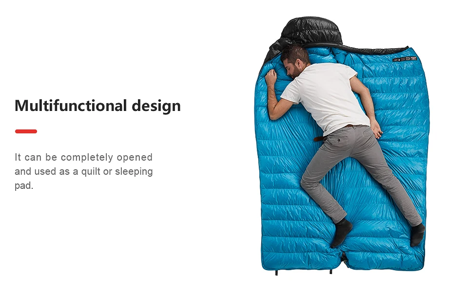 Naturehike CW400 зимний теплый спальный мешок s конверт Тип белый гусиный пух спальный мешок