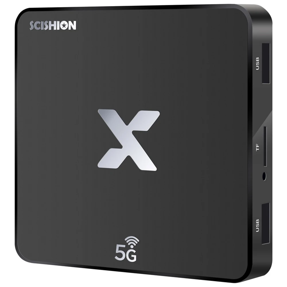 SCISHION модель X 4 К Smart ТВ Box Android 8 1 Rockchip3229 коробке 2 ГБ 16 5 г Wi Fi 100 Мбит H.265