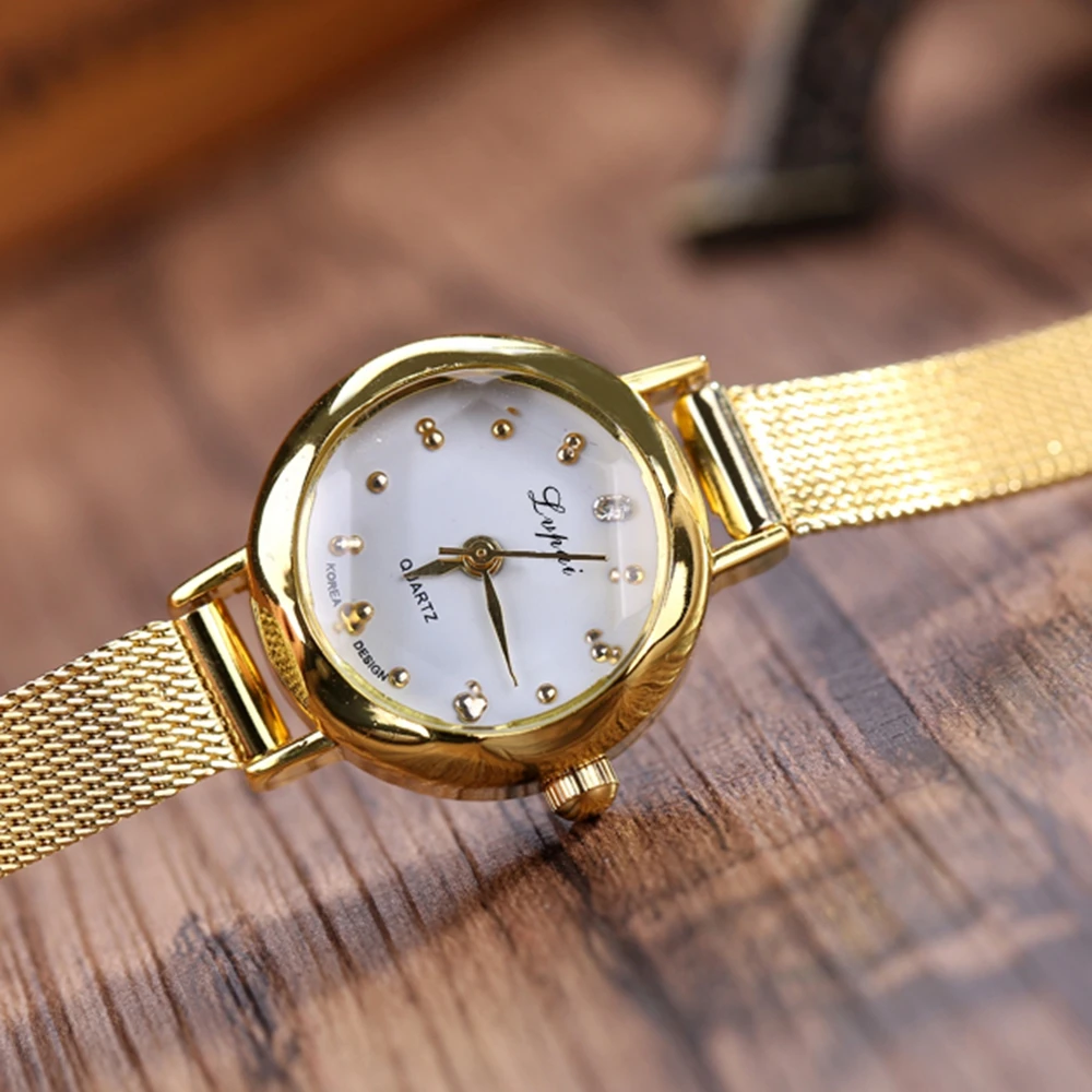 

2020 Top Brand Gold Watch Women Small Dial Elegant Ladies Watches Lvpai Dress Wristwatch Female Clock reloj mujer zegarek damski