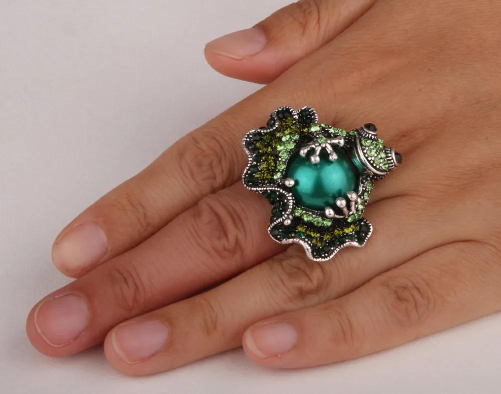 Женское эластичное кольцо в виде лягушки летняя бижутерия подвеска животного с