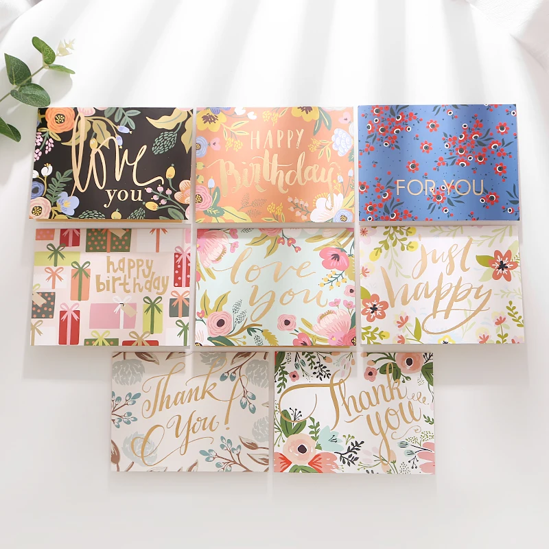 8 шт./упаковка открытки с конвертами для поздравительных открыток | Дом и сад