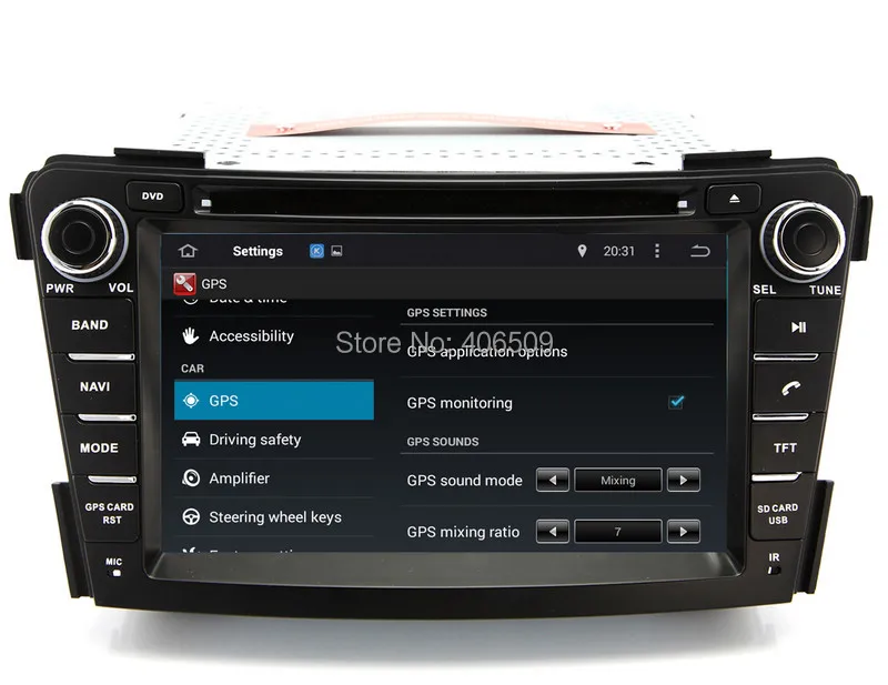 Автомобильный DVD-плеер на Android 7 1 С GPS-навигацией для Hyundai i40 2011 2012 2013 с радио BT USB AUX