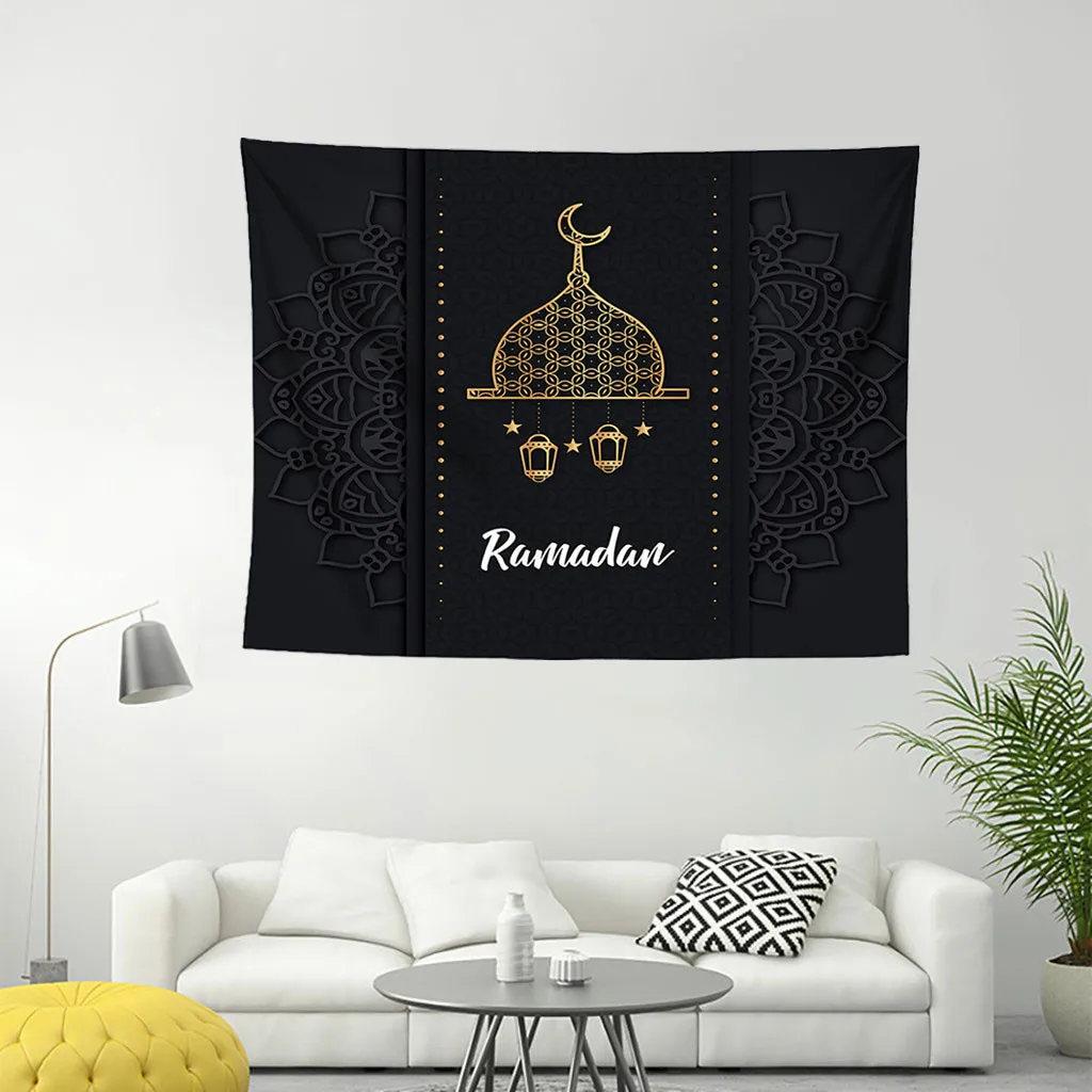 Muslim Ramadan wall hanging Printed tapestry decorative art Polyester Home Decor 130X150CM Textile Indoor Tapestry F300503 | Дом и сад