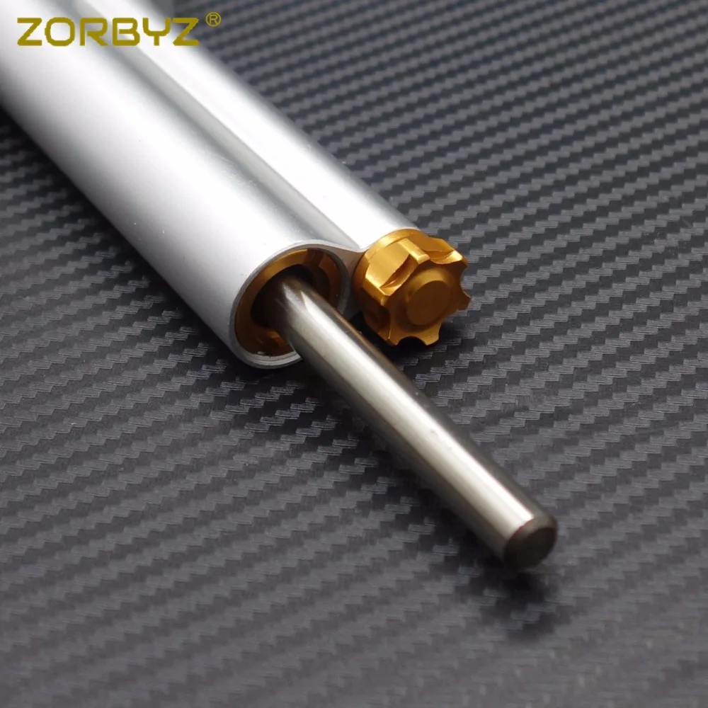 ZORBYZ Серебристый Регулируемый стабилизатор рулевого демпфера для мотоцикла CNC