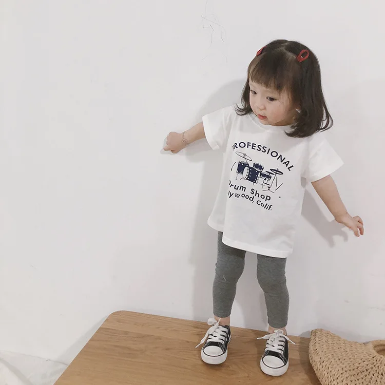 Летние буквы принт чистый хлопок &quotМама и я&quot раздел-футболки для всей семьи