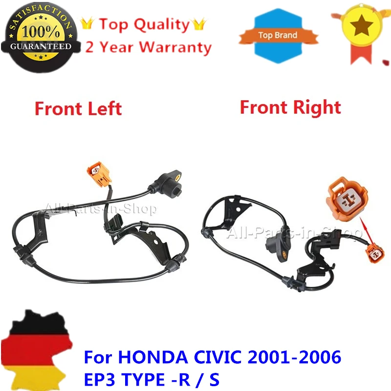 AP03 1 пара Датчик ABS передний правый и левый для HONDA CIVIC 2001 2002 2003 2004 2005 ep3 Тип 57450 S5D 013