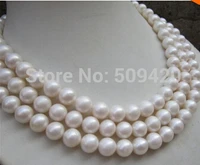 free shipping natural aaa 8 9mm perfect round south sea white pearl necklace 50