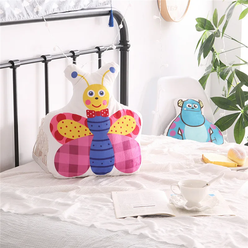 butterfly Мультяшные животные, кролик, медведь, кошка, слон, облако, подушка, детская кровать, украшение для комнаты, детские куклы для спокойного сна, игрушки в скандинавском стиле - Цвет: butterfly