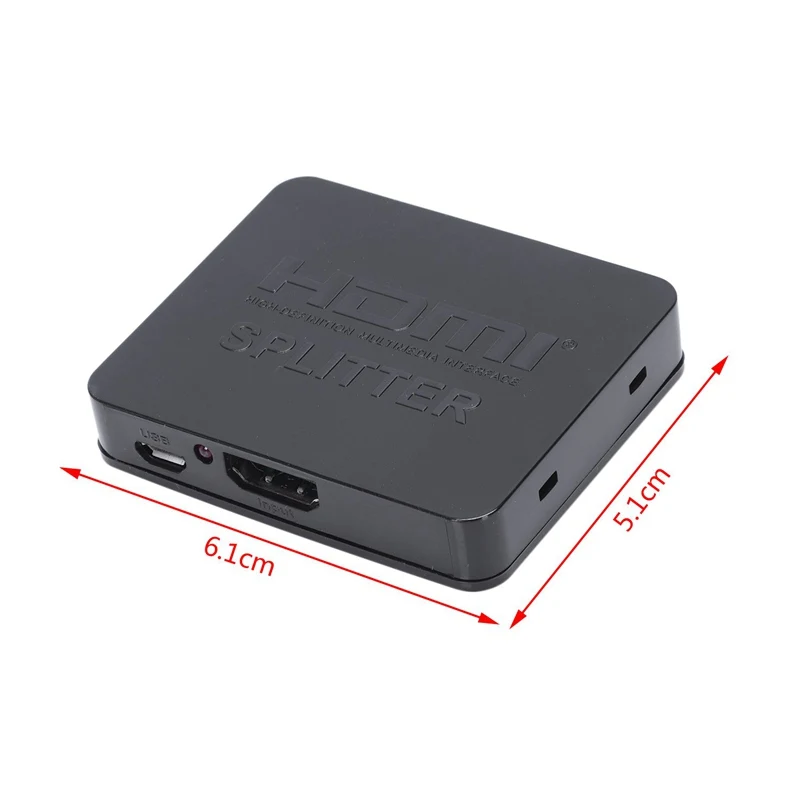Новый 2 выхода 1 вход hdmi разделитель усилитель переключатель коробка