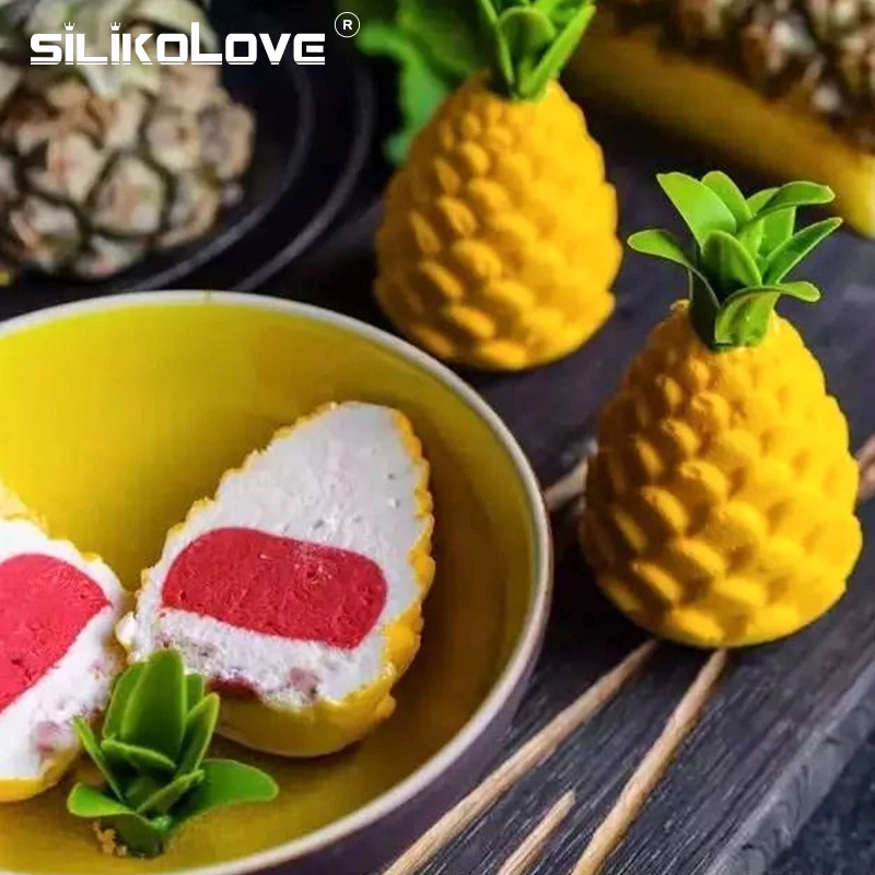 Силиконовые формы SILIKOLOVE в виде ананасов и сосновых конусов инструмент для