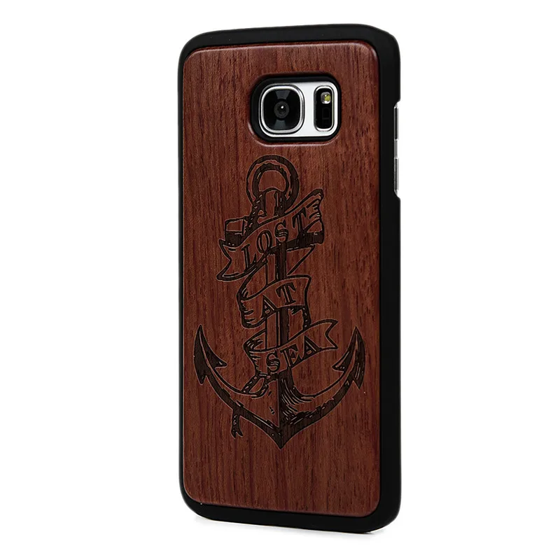 YOKIRIN Retro Bamboo Traditional Sculpture Wood Back Wooden Phone Case For Samsung Galaxy S7 / Edge Hard Cover |