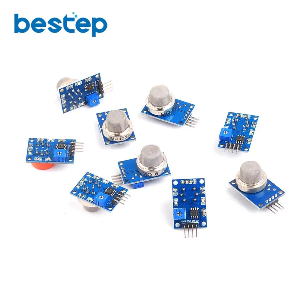 Модуль обнаружения газа Φ MQ 2 3 4 каждый из них 1 шт. всего 9 датчиков для arduino kit|gas
