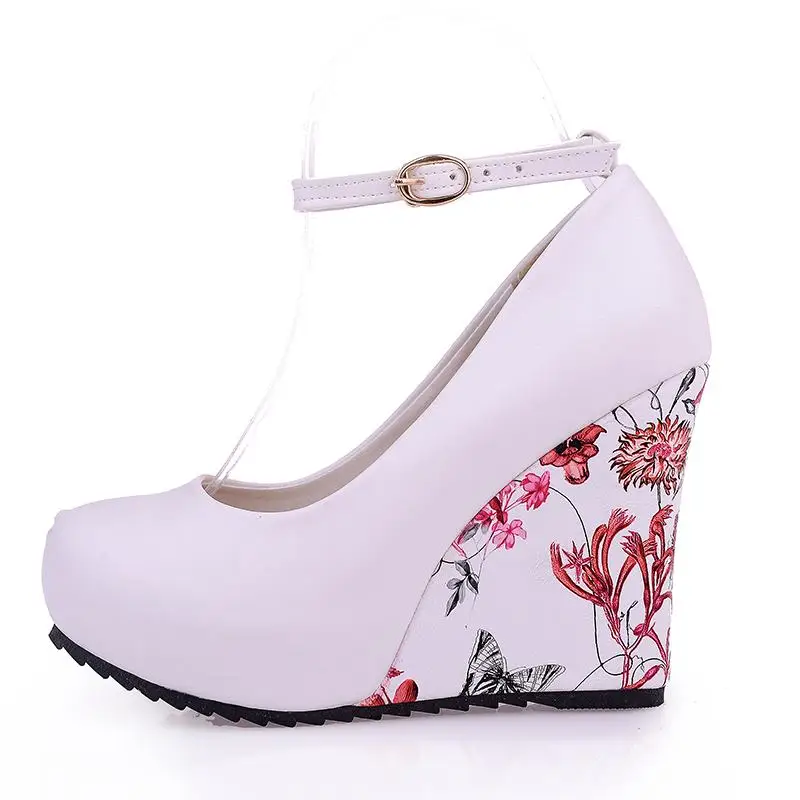 Женские туфли лодочки с ремешком на щиколотке платформе|pumps for women|2017 high heelsfashion heels