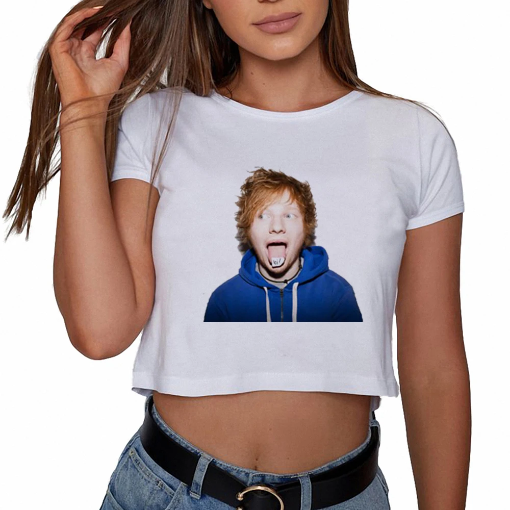 Хипстер Ed Sheeran женская футболка с мультяшным принтом забавная Повседневная