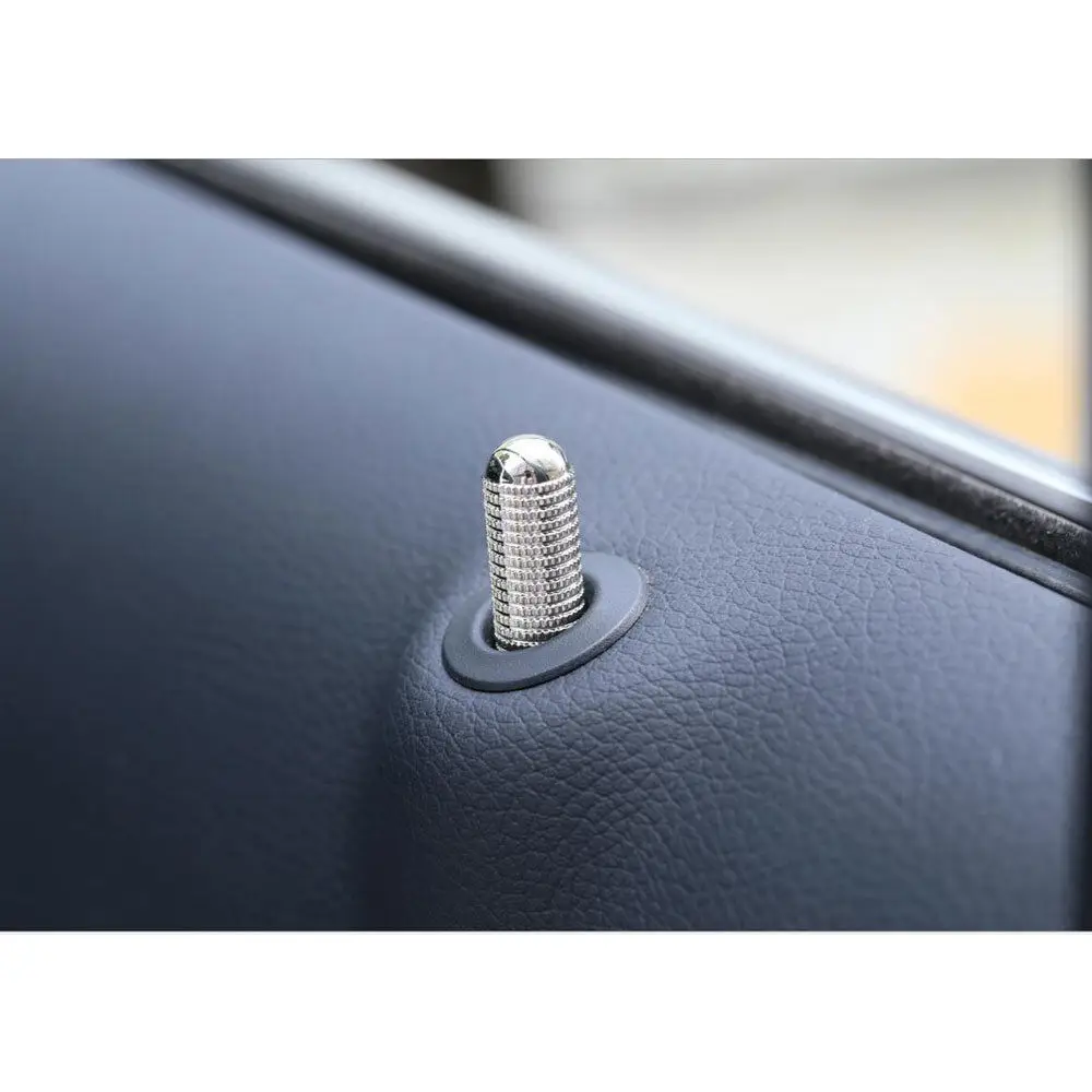 BBQ@FUKA 4x Metal Auto Car Interior Front Rear Door Lock Pin Knob Cover Fit For Benz GLC 2015 | Автомобили и мотоциклы