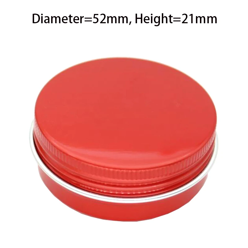30g red Лот из 100 шт 30 мл алюминиевых банок для бальзама для губ 30 г косметический контейнер черные банки красные 30 г Вращающиеся верхние алюминиевые банки - Цвет: 30g red