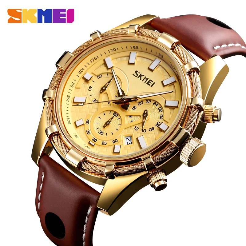 SKMEI модные мужские часы водонепроницаемые кварцевые наручные Топ люксовый бренд