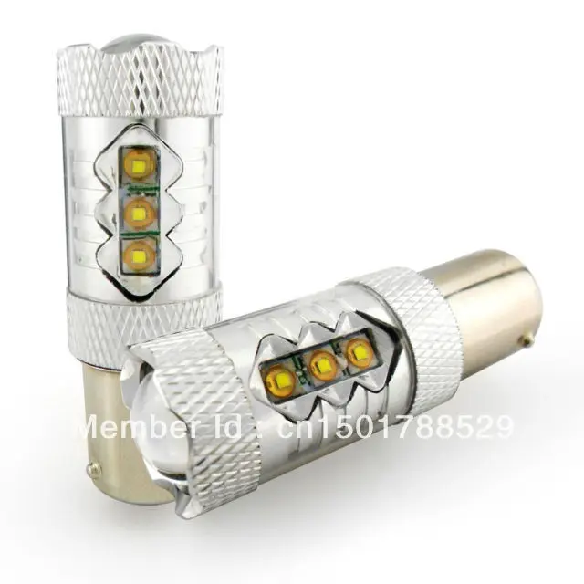 2X BOMBILLAS 80 Вт 16 светодиодный CREE чипы 1156 BA15S BLANCO 12-24V CANBUS P21W рекомендуємо | Автомобили