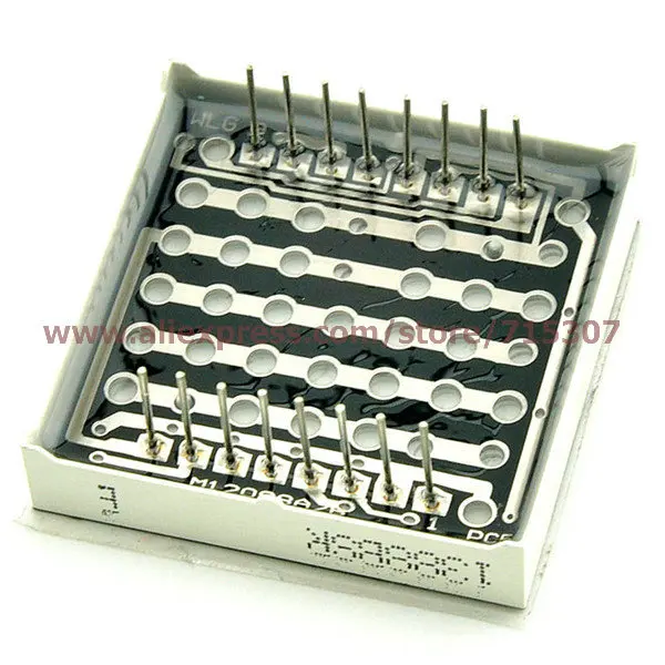 PHISCALE 4 шт. 8*8/8x8 светодиодная матрица Красный общий анод (CA) 3 7 мм 75 диаметр 38*38/38x38