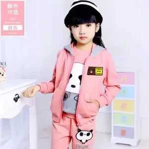Pink2 Детская одежда осенний повседневный комплект для девочек, модная спортивная одежда для крупных детей, 3 комплекта, осенняя одежда для девочек 12 лет - Цвет: Pink2