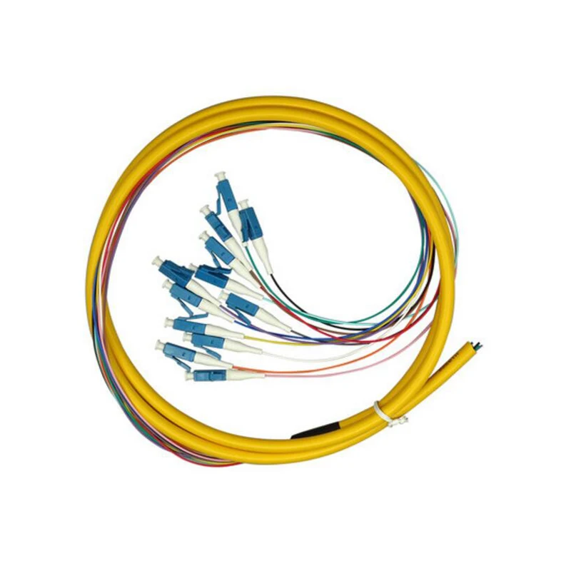 

5PCS LC UPC 12 core outdoor Fiber Optic Patch Cord pigtail LC APC/UPC 1.5M fanout fiber optic Pigtails single mode pigtail