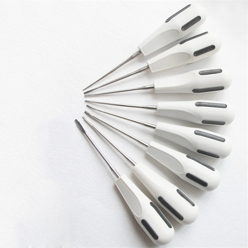 8 шт. стоматологический роскошный Лифт из нержавеющей стали лифт для изогнутых