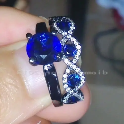 6 мм камень бесплатная доставка SZ5 11 классический 10kt черный золотой Заполненный GF