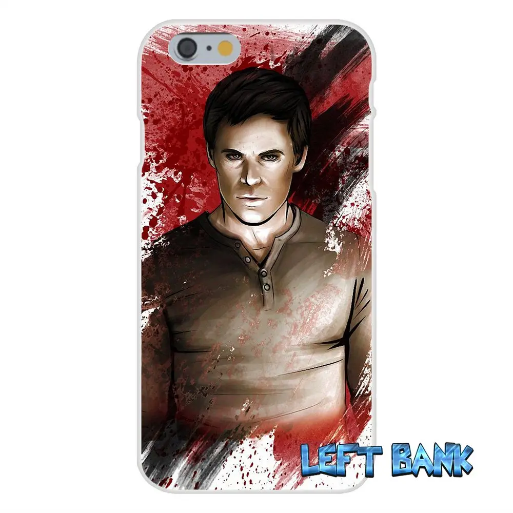 Мягкий силиконовый прозрачный чехол из ТПУ для Samsung Galaxy Note 3 4 5 S4 S5 MINI S6 S7 edge Dexter Morgan