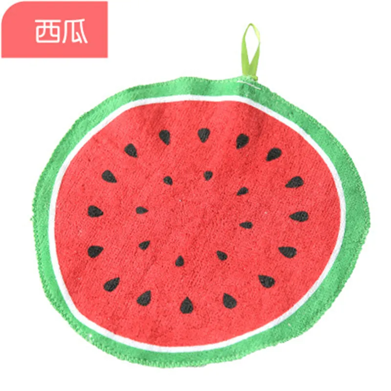 Watermelon 1 шт. круглое полотенце для рук складывается полотенце для детей Chidren поглотитель из микроволокна сухая рука полотенце для кухни и ванной Мягкие плюшевые салфетки - Цвет: Watermelon