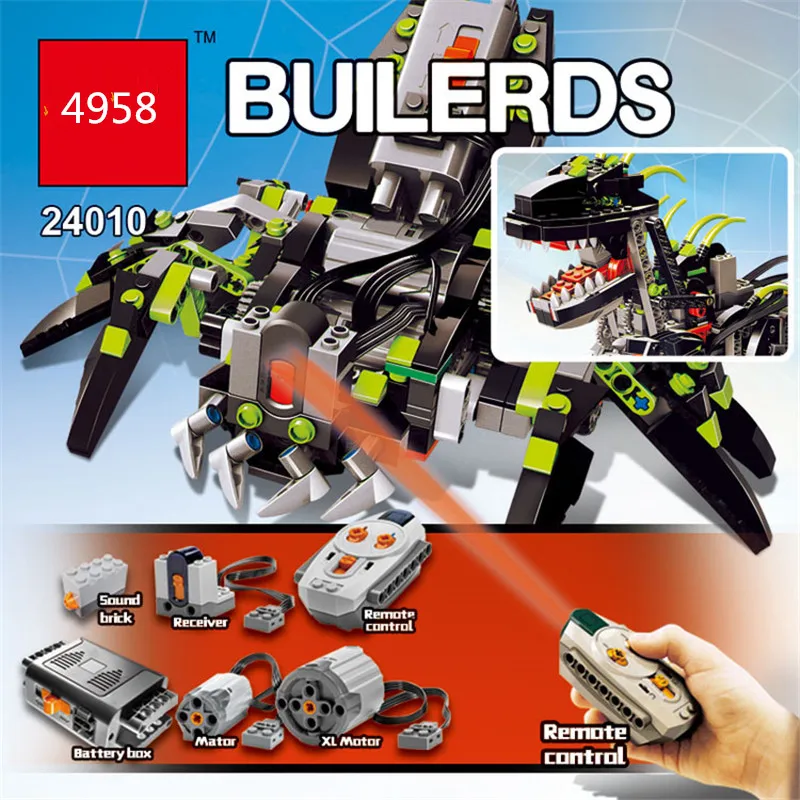 24010 Technic Монстр Дино строительные блоки RC звук дистанционного двигателя функция