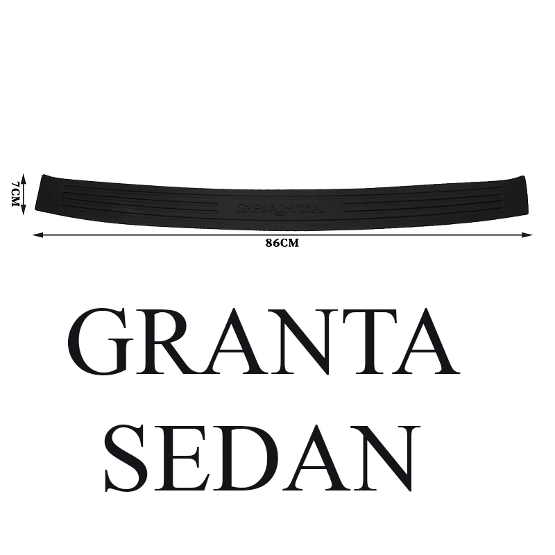 GRANTA - SEDAN Задний Бампер Защитный порог против потертостей протектор резиновый чехол для Lada Granta Kalina 2 Dacia Renault Duster 1st gen Logan 2nd gen - Название цвета: GRANTA - SEDAN
