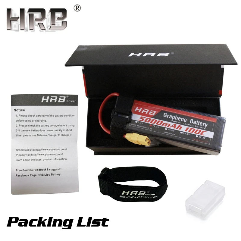 HRB Графен 3S 11,1 V Lipo батарея 5000mah 100C XT90 XT60 Deans EC5 T разъем для Traxxas 4WD автомобилей Лодка гонщик грузовик Bateria RC запчасти