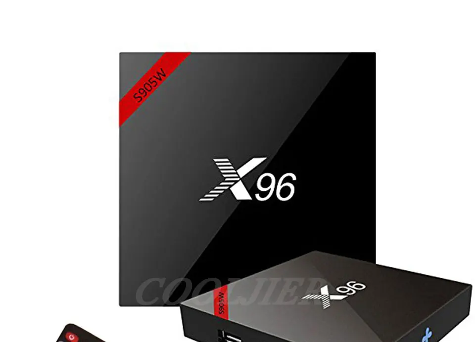 COOLJIER X96 Смарт ТВ приставка Android 7,1 wifi четырехъядерный ТВ приставка s905w 1 Гб 2 Гб ОЗУ 8 Гб 16 Гб ПЗУ 4K медиаплеер X96W телеприставка