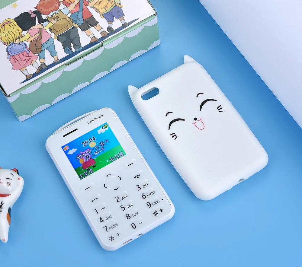 AEKU A5 C6 большой дисплей 1,77 мультфильм малыш карты мобильный телефон ребенок Bluetooth Whatsapp маленький размер студенческий низкий уровень радиации Музыка FM