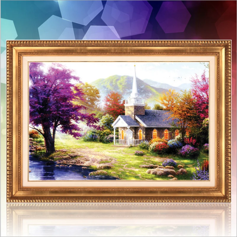 

SHANSHIYOUPIN DIY Diamond Embroidery Round Diamonds Mosaic Dream Home 5D Diamond painting cross stitch needlework S8015