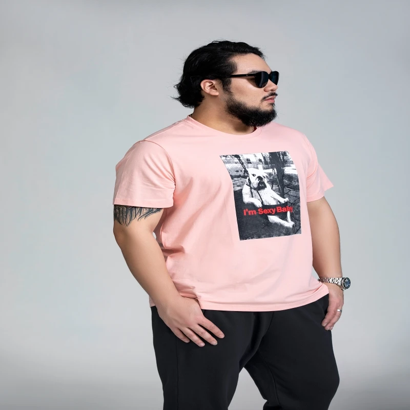 Бесплатная доставка 2019 Новое поступление мужская футболка большого размера с