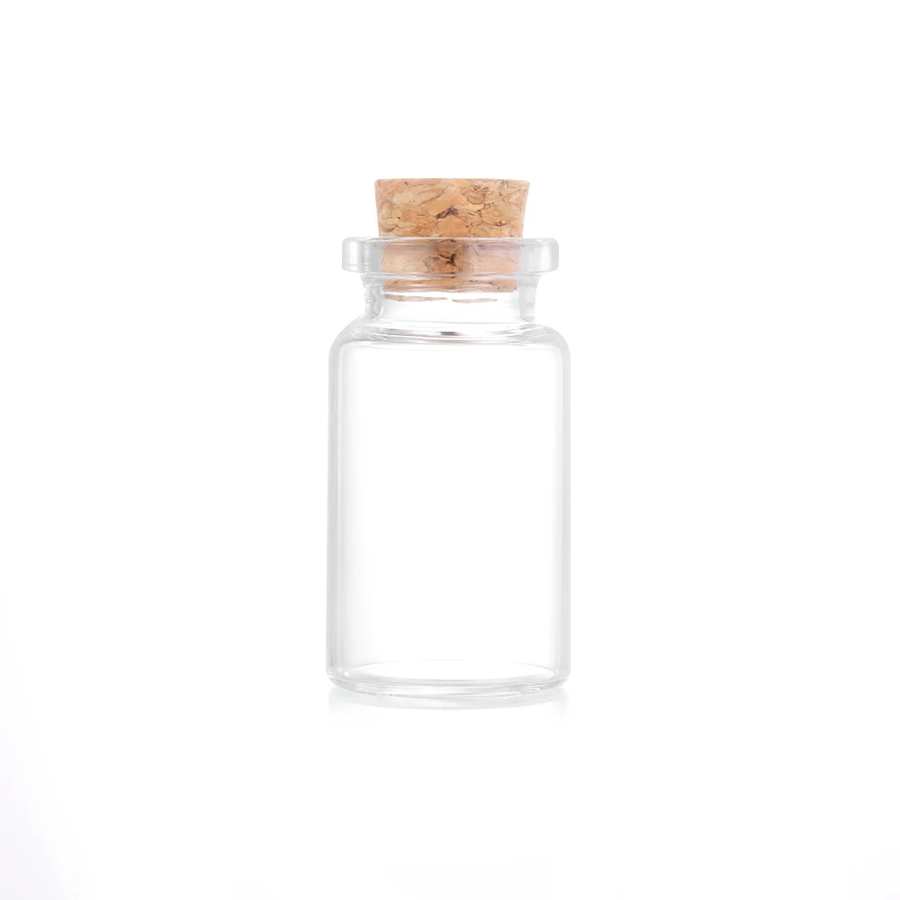 8ml-10pcs 5/8/12/15 мл 10 шт./упак. прозрачные флаконы Стекло пустая бутылочная пустой послание с желанием бутылки Прозрачный с корковой пробкой крошечный - Цвет: 8ml-10pcs