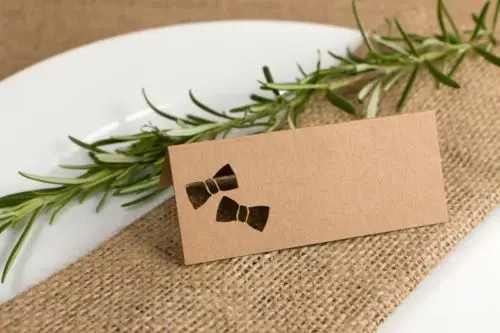 

Bow tie Table Place Cards Wedding Christening Escort card birthday bridal shower party Seating markerspc001