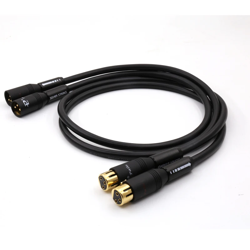 Одна пара 2 1 pcocc аудио кабель для соединения с сетчатыми штекеры XLR | Электроника