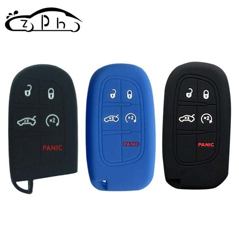 

For JEEP Grand Cherokee Dodge JCUV Dart Journey Chrysler 300C Fiat Charger Dart Challenger Durango Renegade Car Key Case Cover