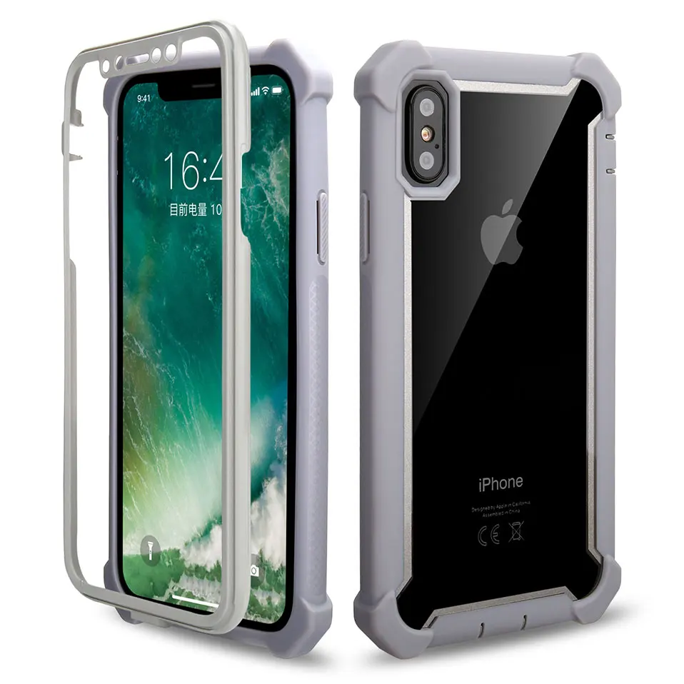 Space transparent protective shell For iPhone 6 7 8 X TPU+PC Plus 6S Capa Funda Covers |
